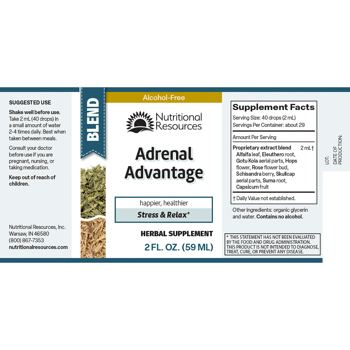 Adrenal Advantage - Nutritional Resources