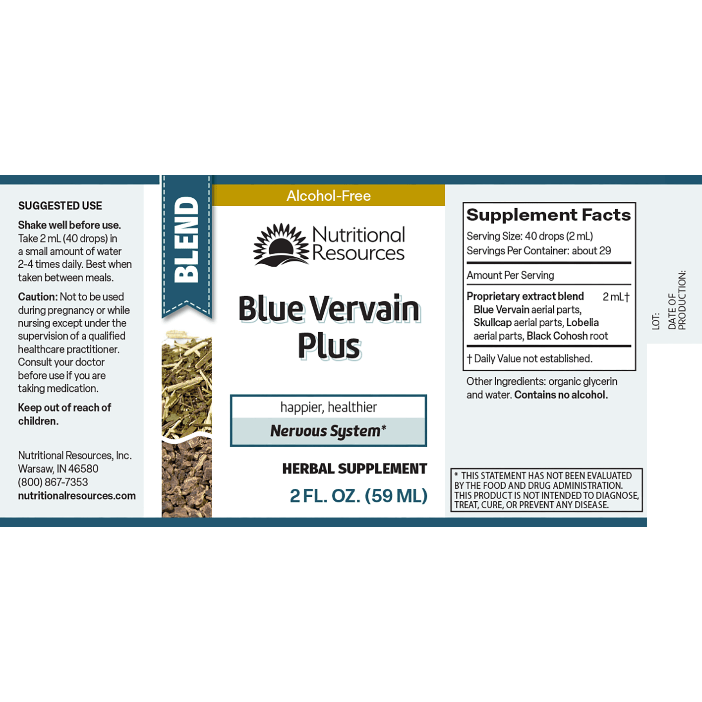 Blue Vervain Plus - Nutritional Resources