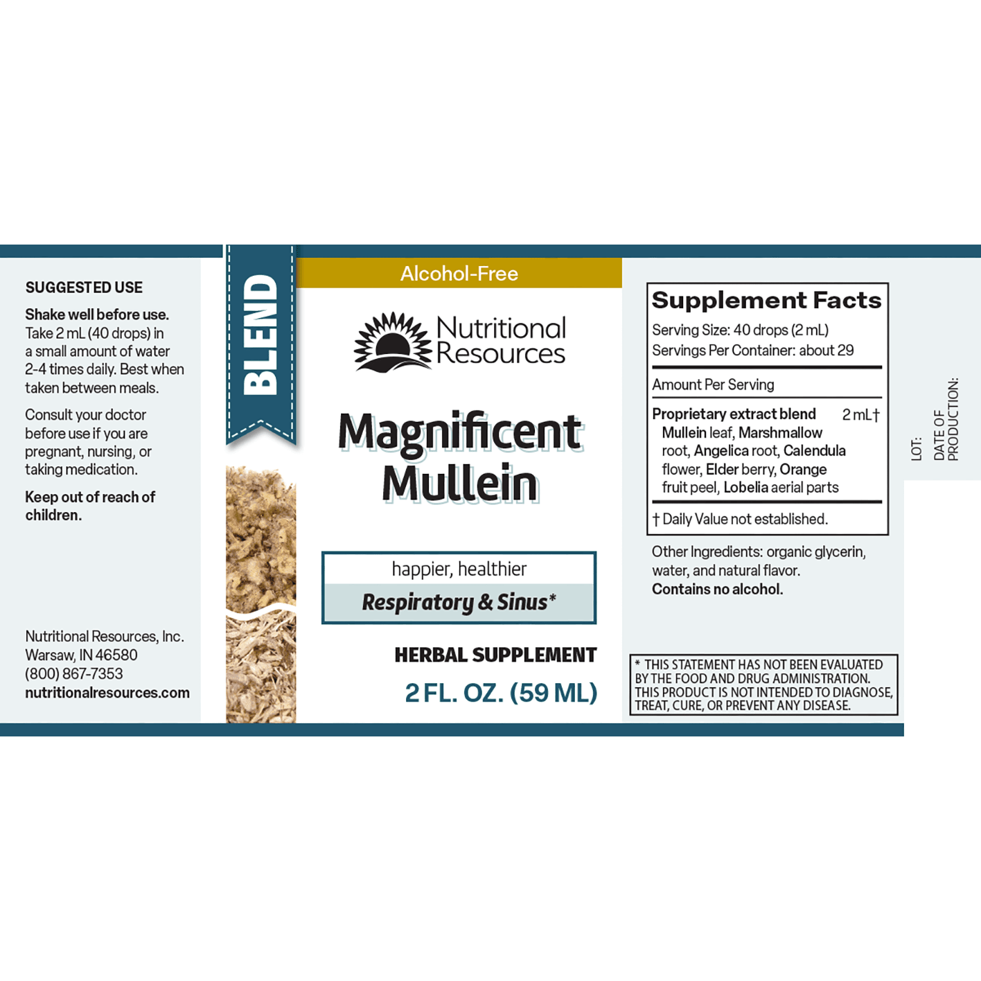 Magnificent Mullein - Nutritional Resources