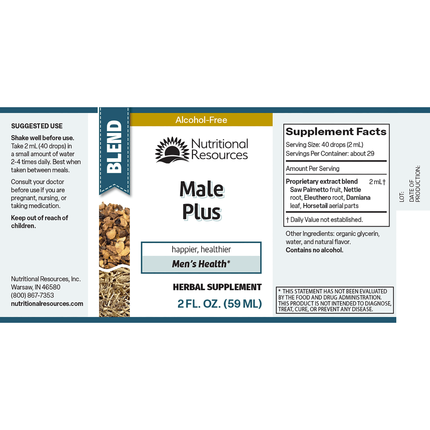 Male Plus - Nutritional Resources