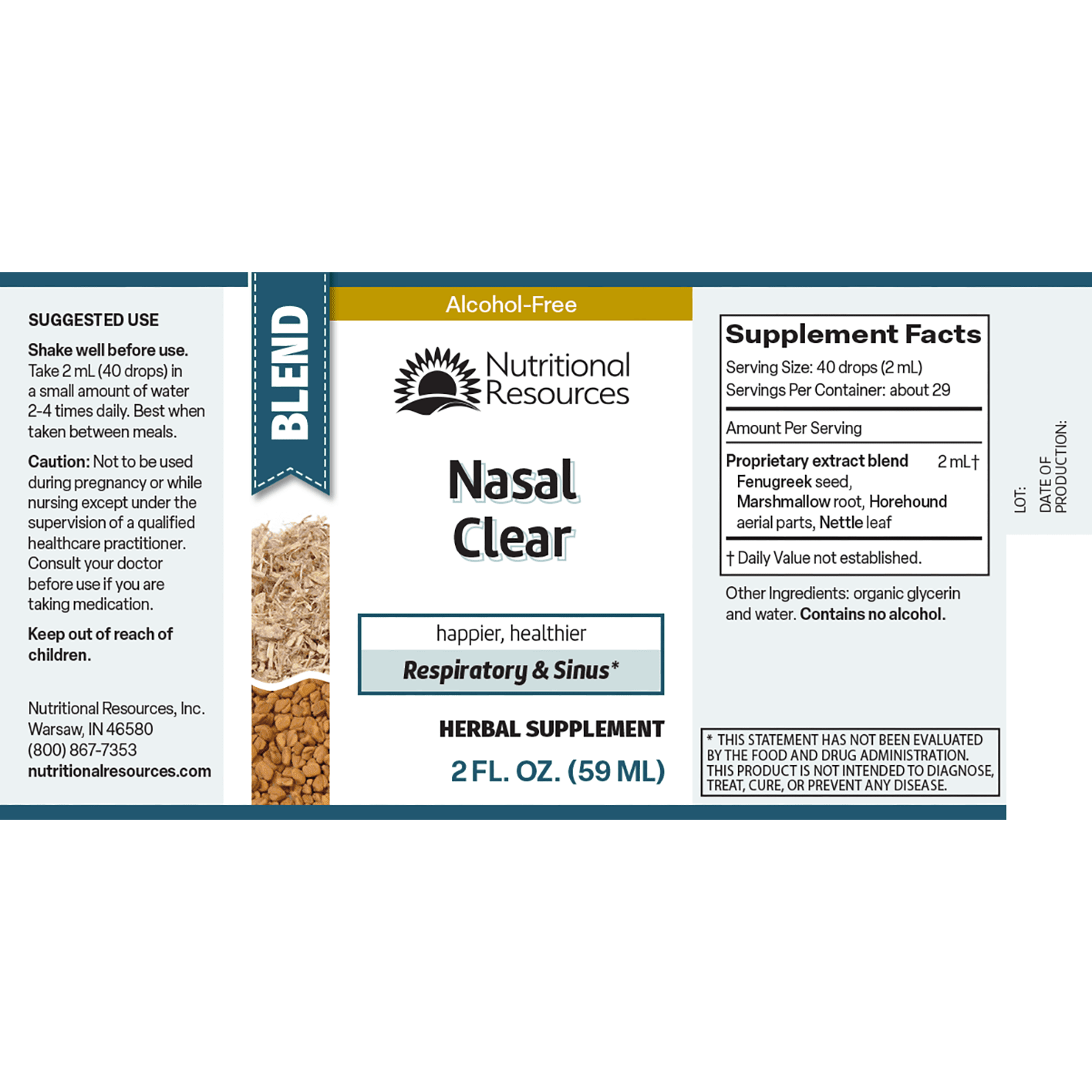 Nasal Clear - Nutritional Resources
