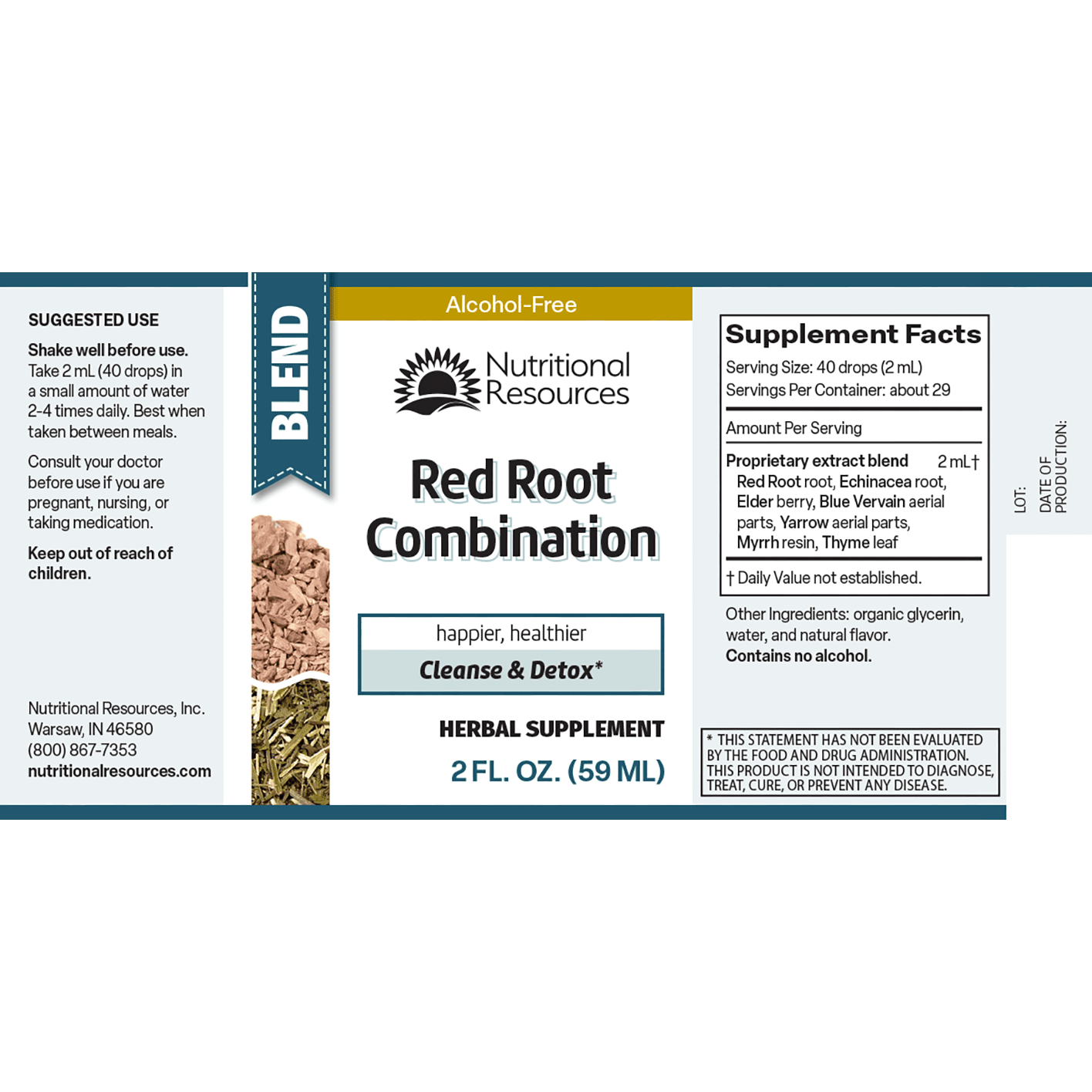 Red Root Combination - Nutritional Resources