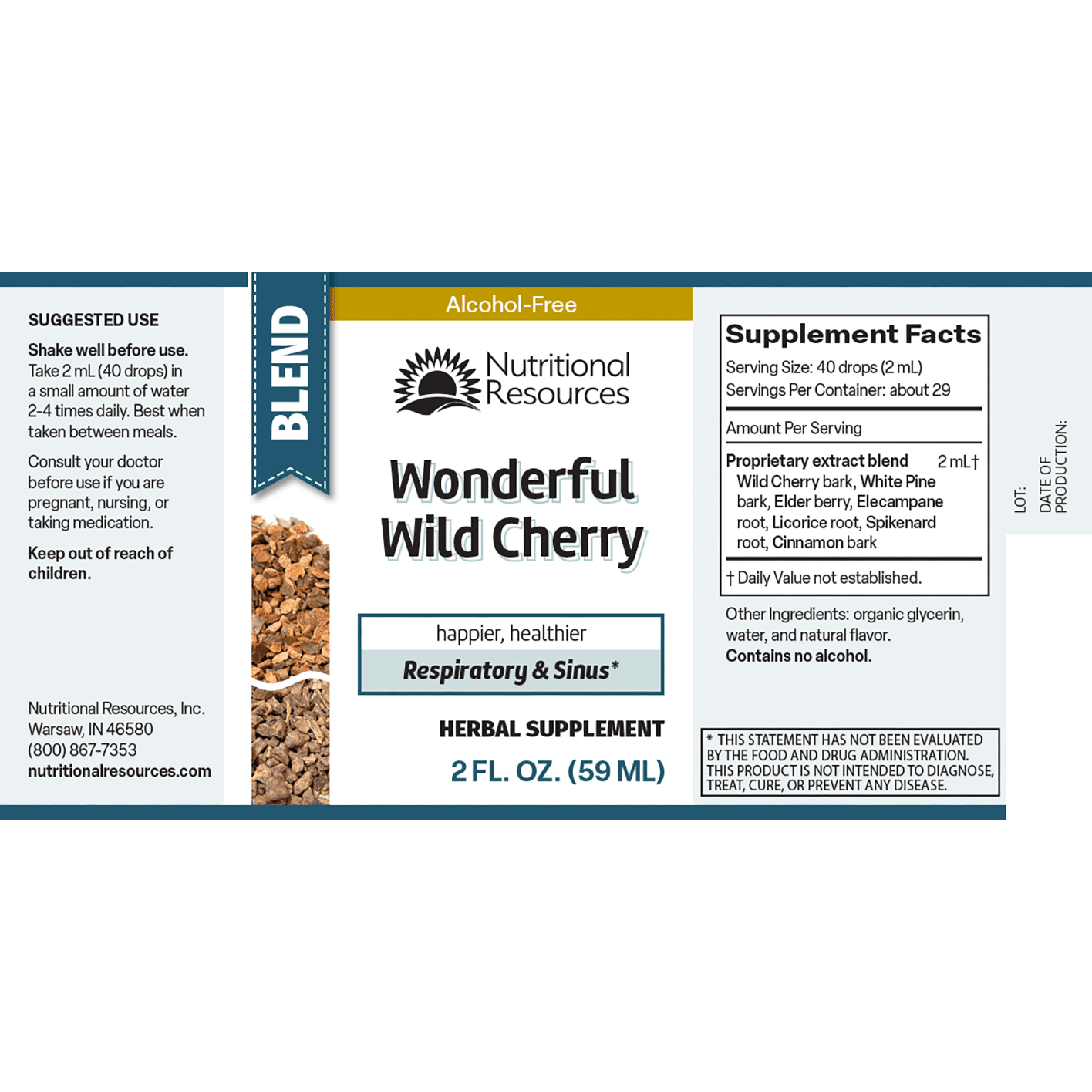 Wonderful Wild Cherry - Nutritional Resources
