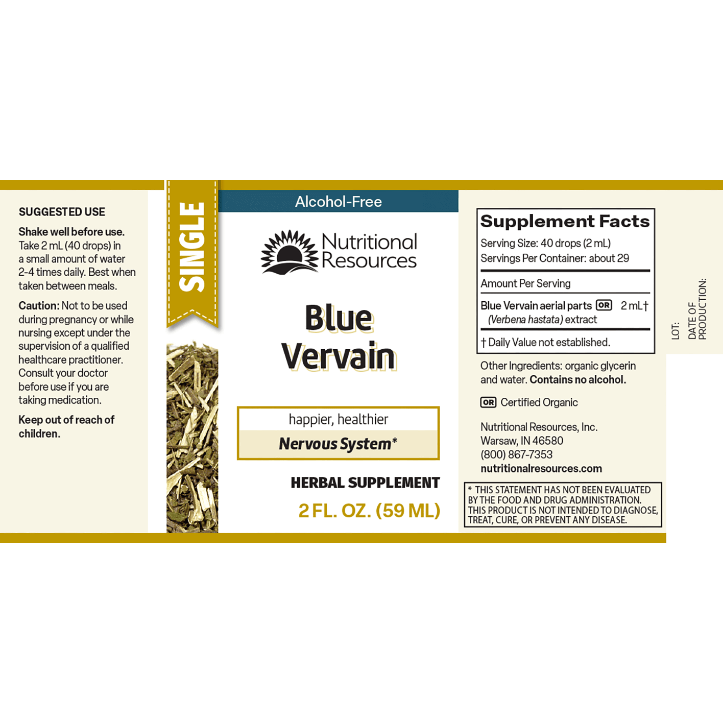 Blue Vervain - Nutritional Resources
