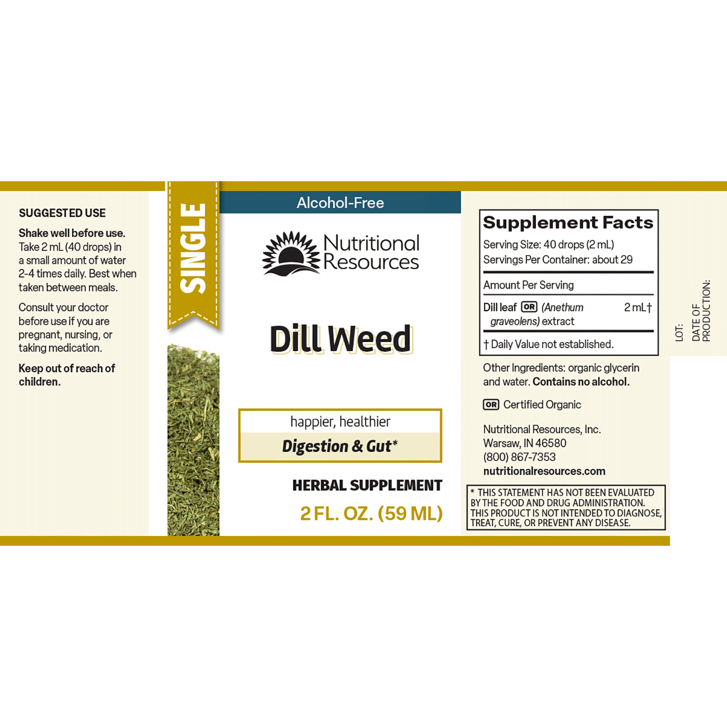 Dill Weed - Nutritional Resources
