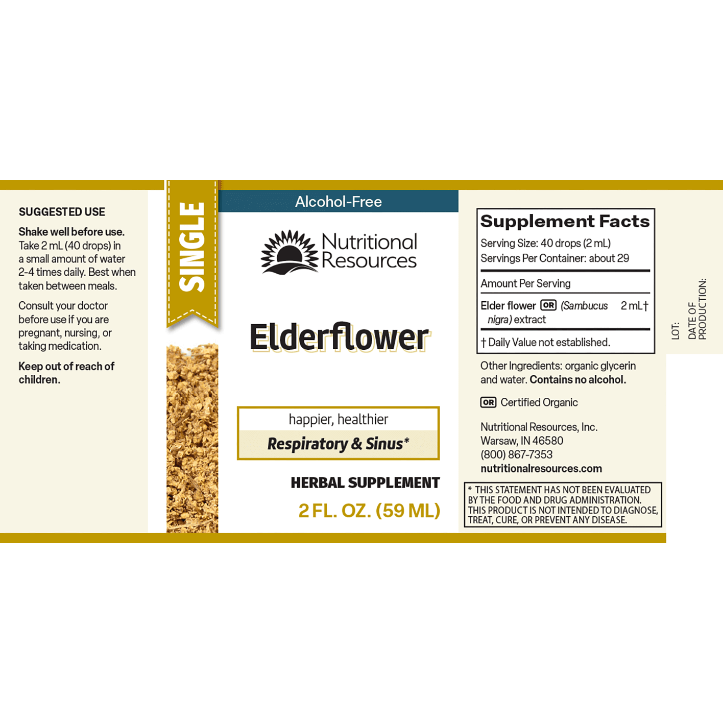 Elderflower - Nutritional Resources