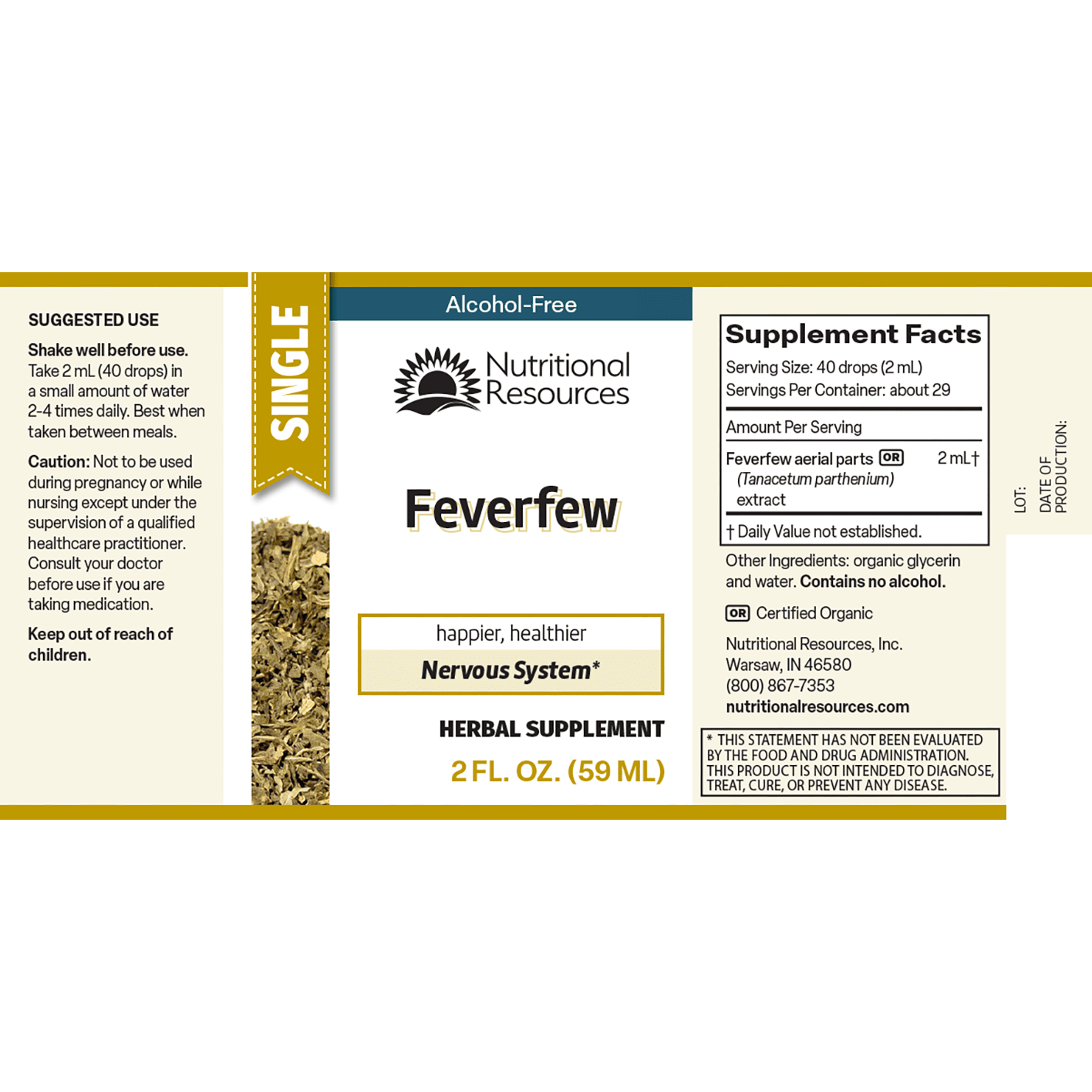 Feverfew - Nutritional Resources