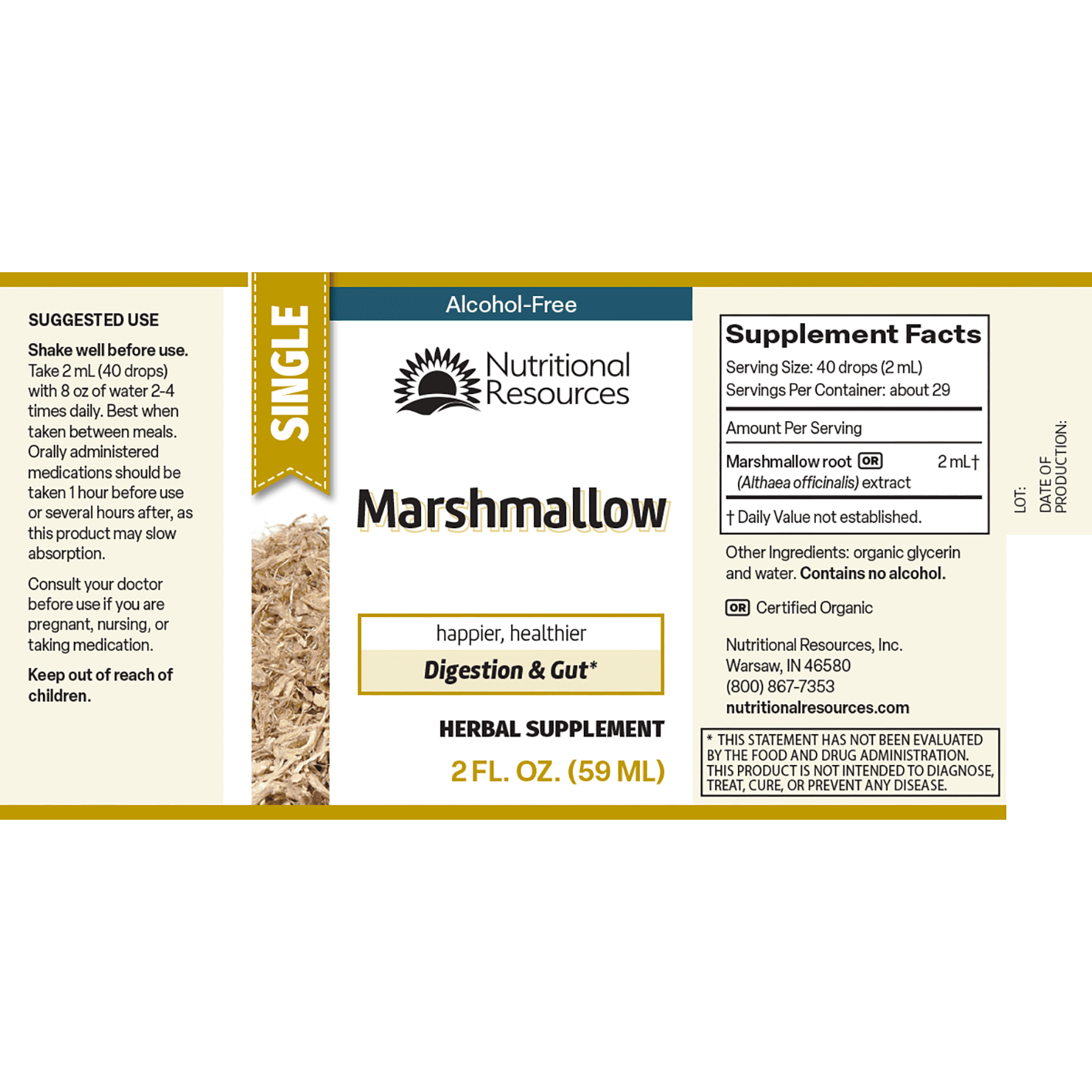 Marshmallow - Nutritional Resources
