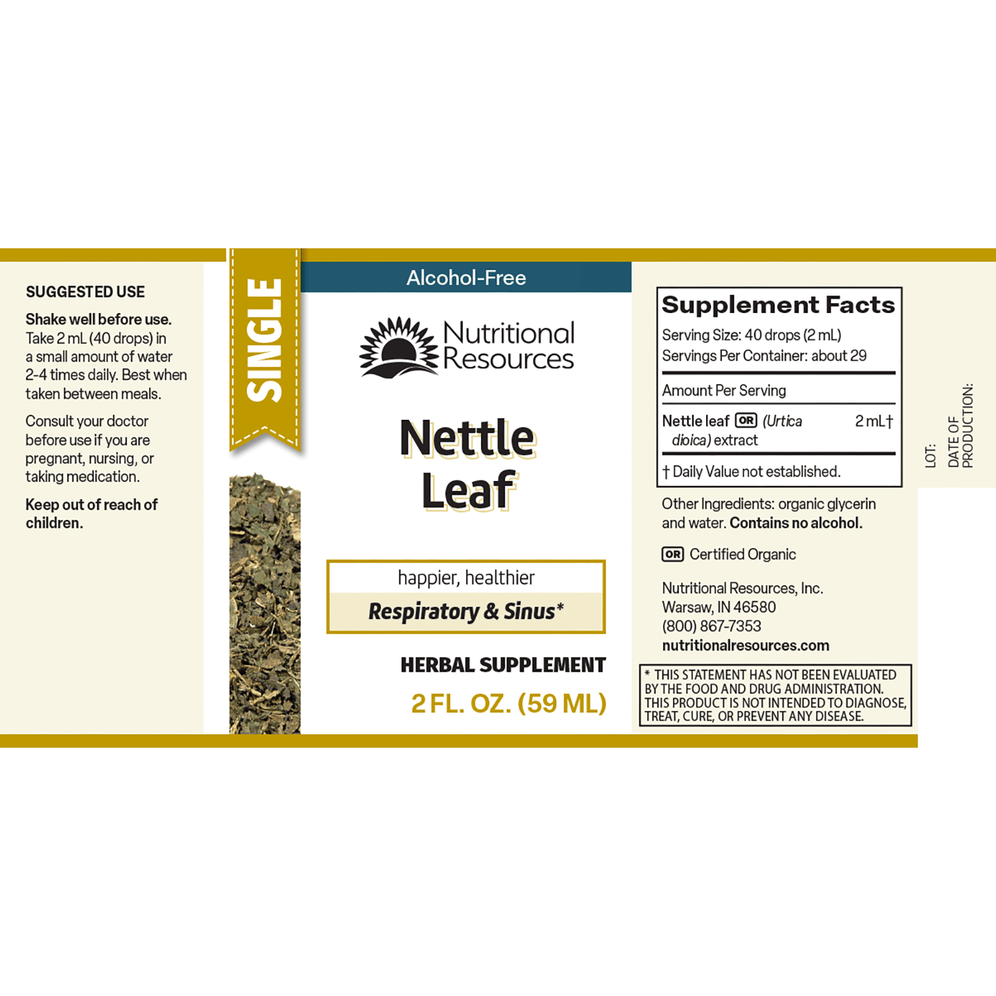 Nettle Leaf - Nutritional Resources