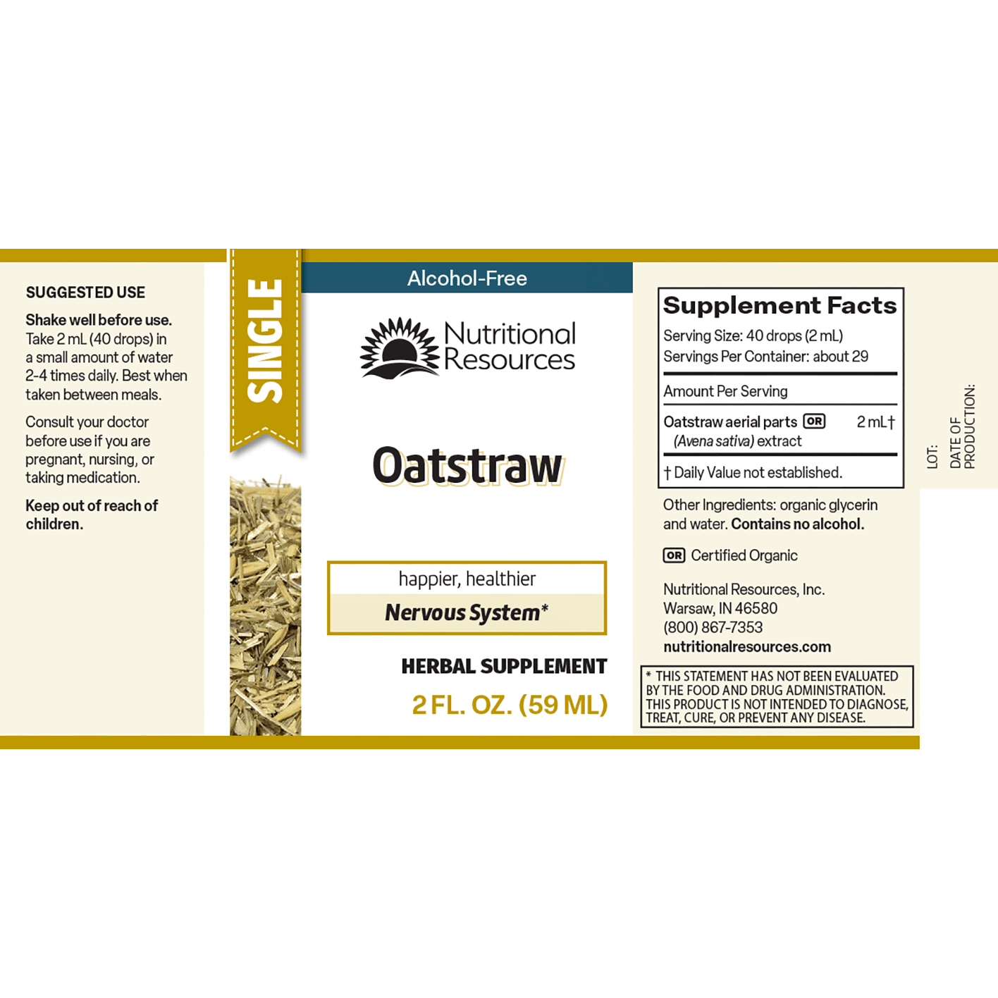 Oatstraw - Nutritional Resources