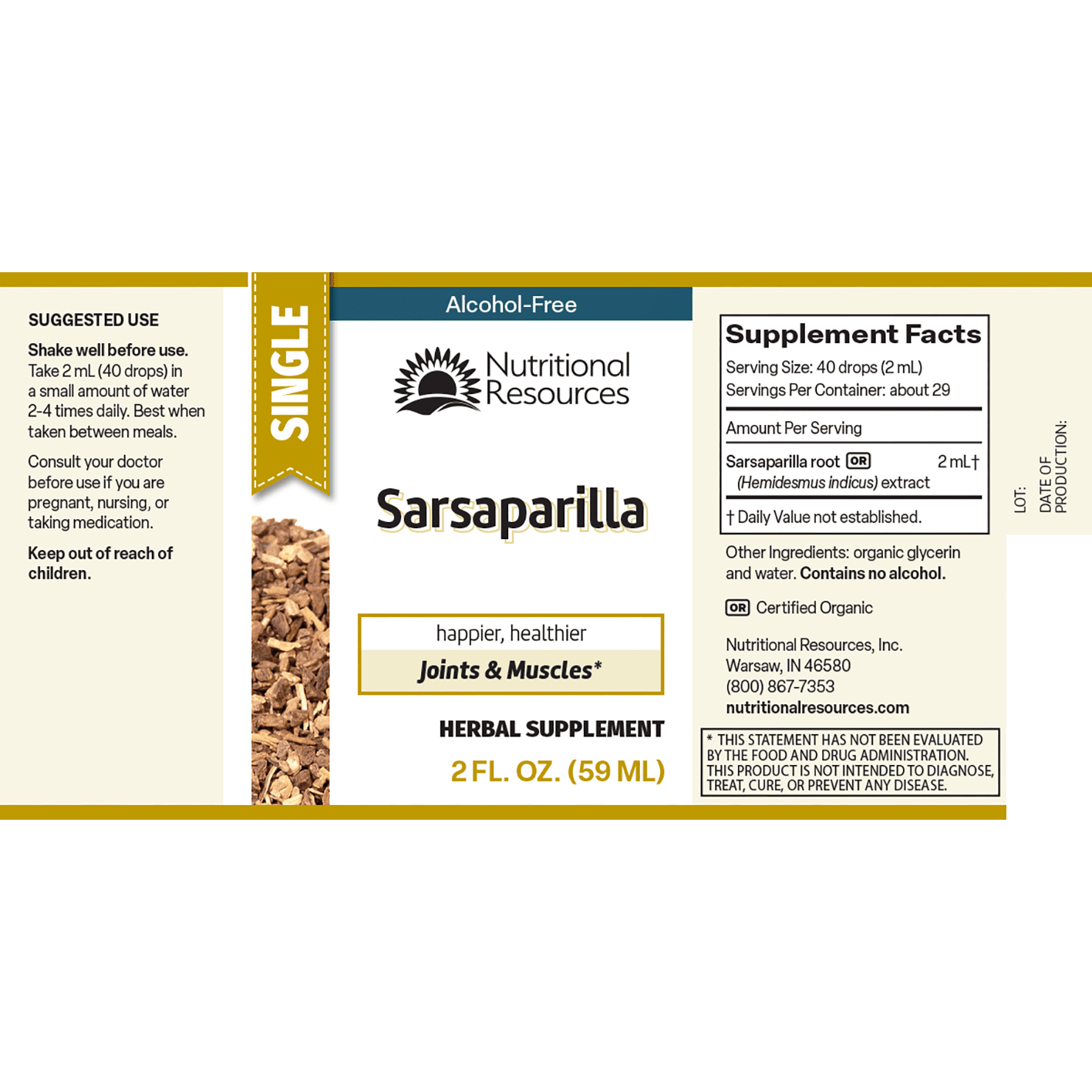 Sarsaparilla - Nutritional Resources