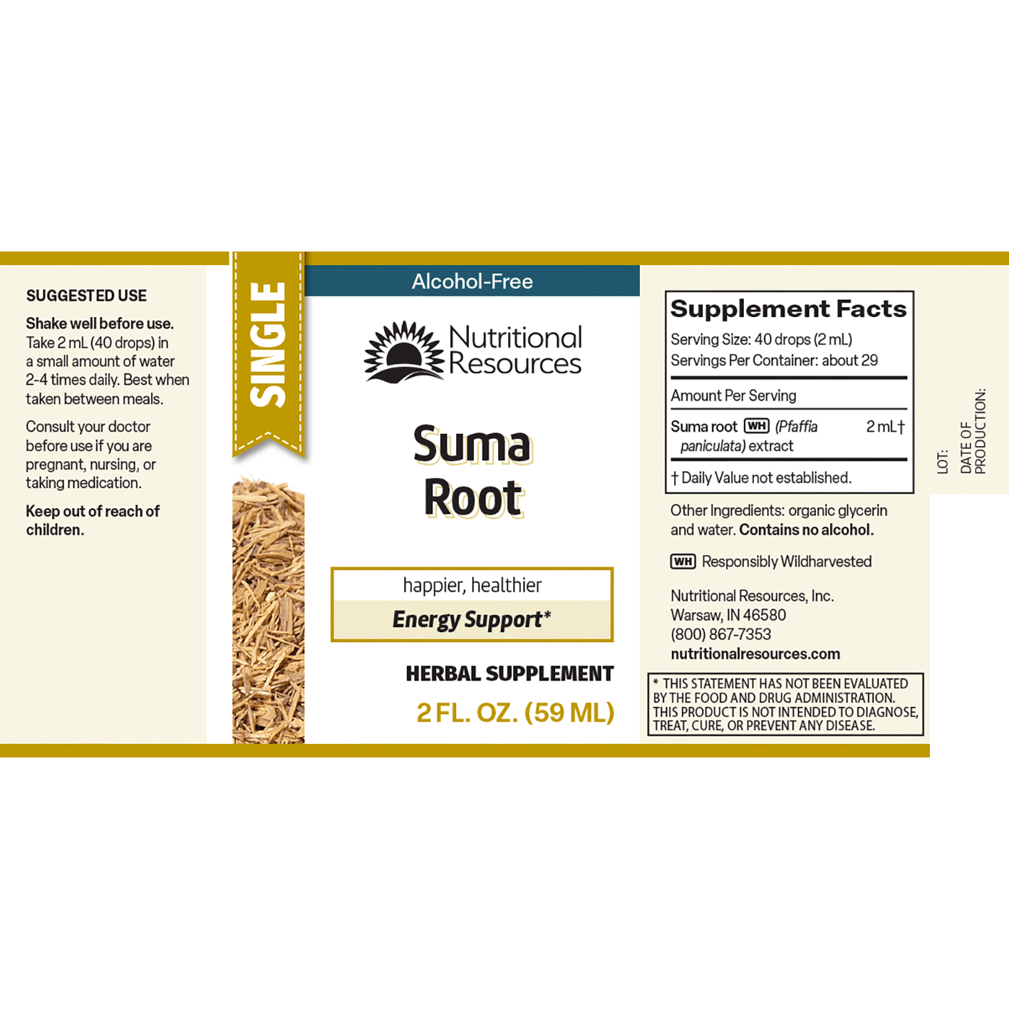 Suma Root - Nutritional Resources
