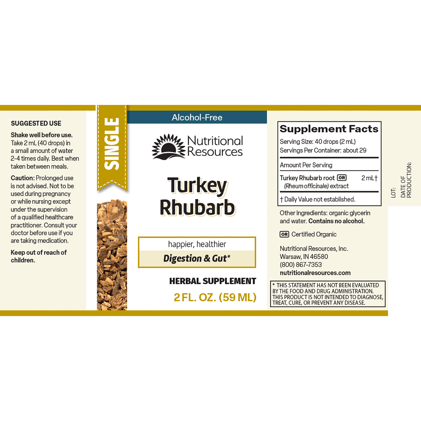 Turkey Rhubarb - Nutritional Resources
