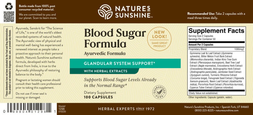 Blood Sugar Formula - Nutritional Resources