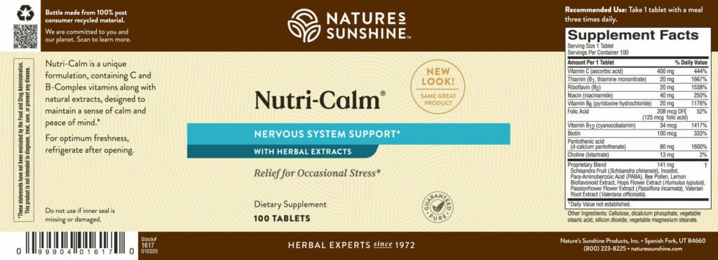 Nutri - Calm® - Nutritional Resources