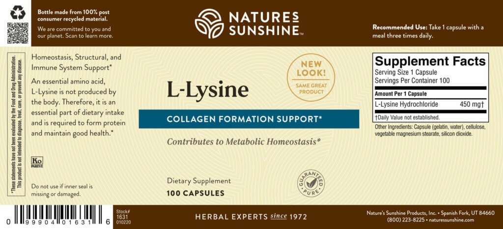 L - Lysine - Nutritional Resources