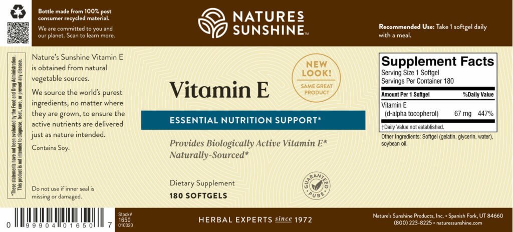 Vitamin E - Nutritional Resources