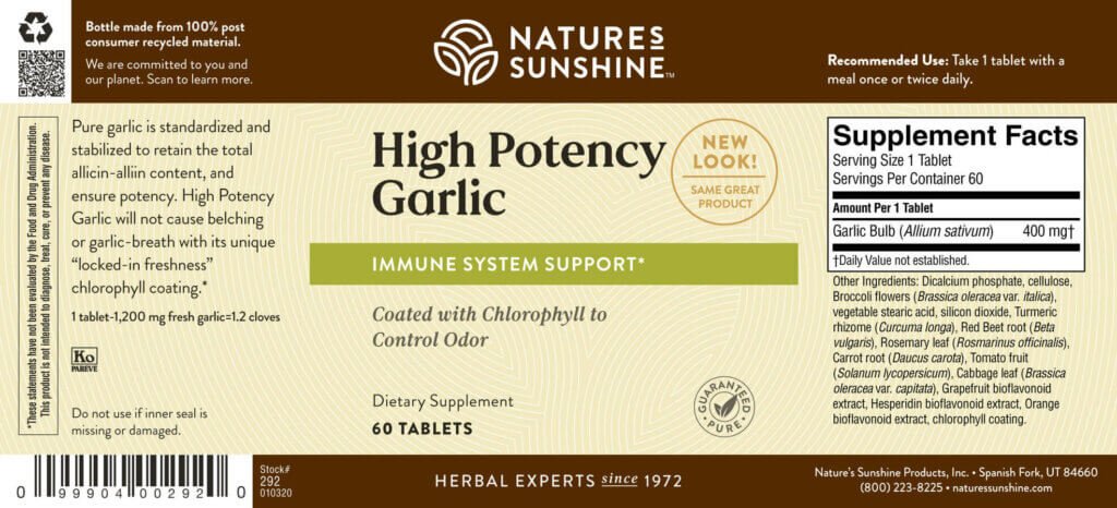 Garlic, High Potency - Nutritional Resources