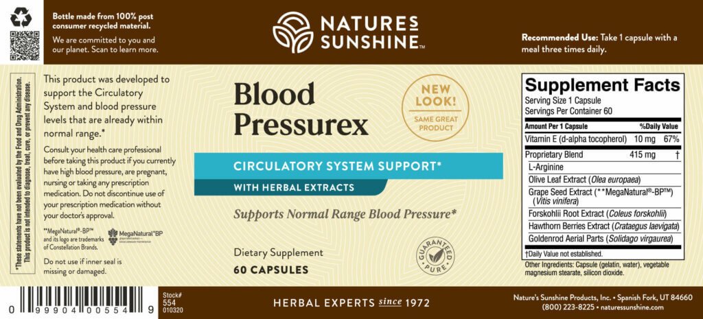 Blood Pressurex - Nutritional Resources
