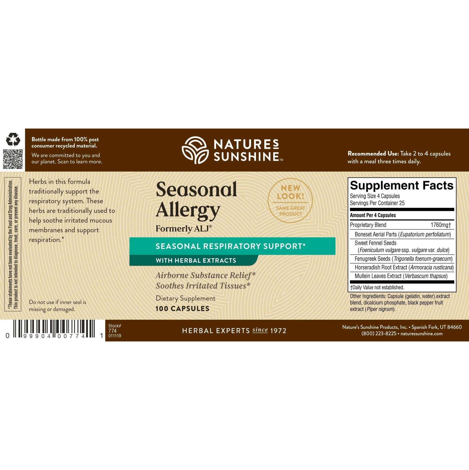 Seasonal Allergy (formerly ALJ) - Nutritional Resources