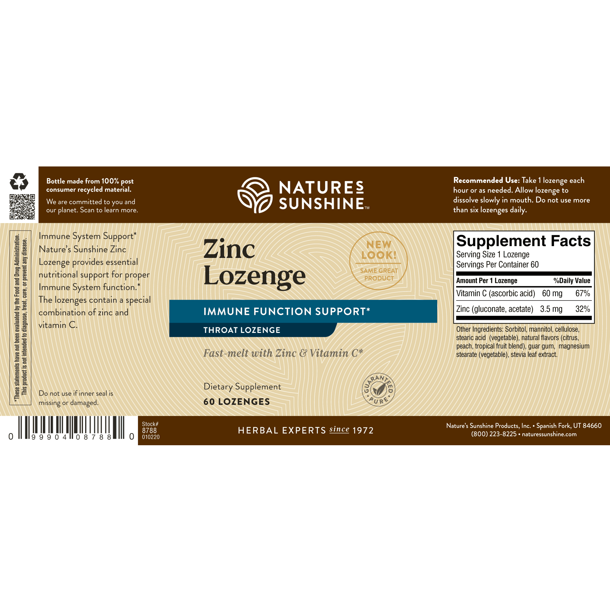 Zinc Lozenge - Nutritional Resources
