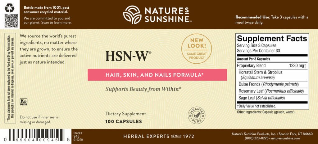 HSN - W® - Nutritional Resources