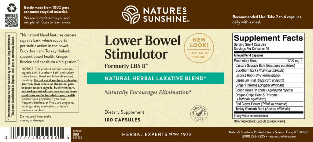 Lower Bowel Stimulator (formerly LBS II®) - Nutritional Resources