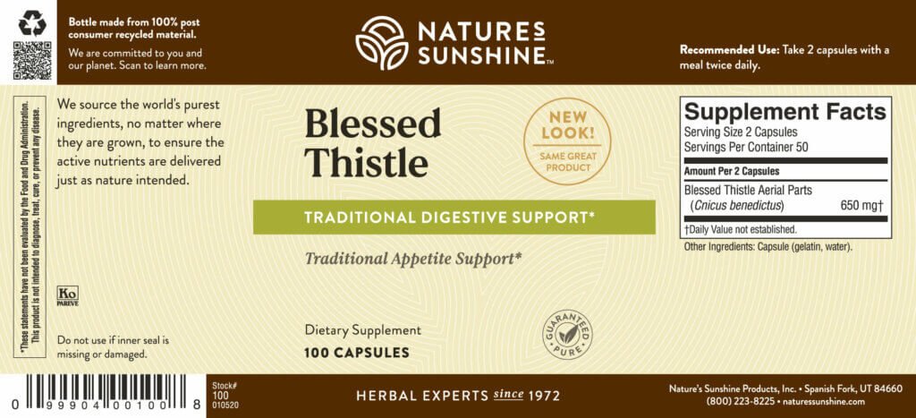 Blessed Thistle - Nutritional Resources