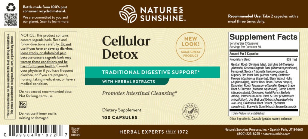 Cellular Detox - Nutritional Resources