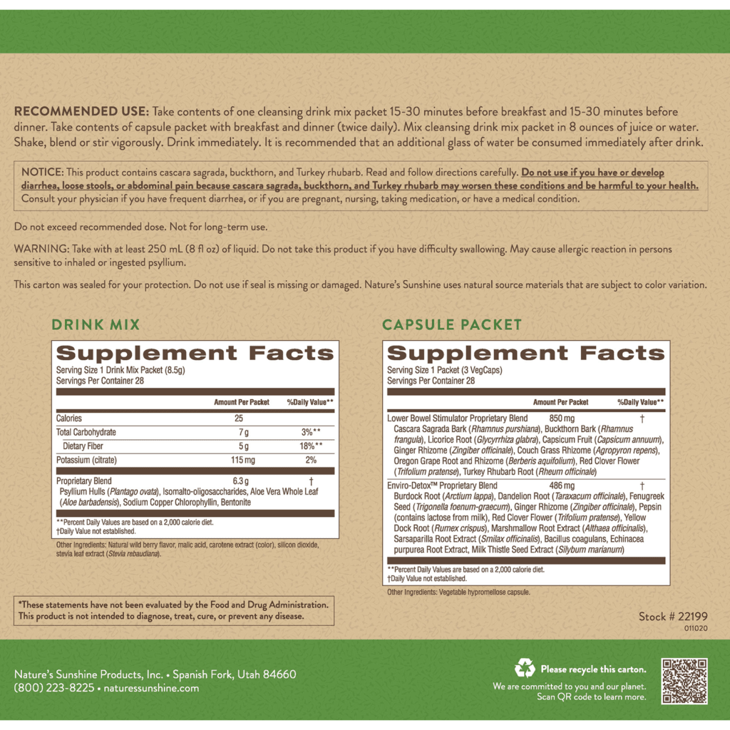 CleanStart® Wild Berry (14 day) - Nutritional Resources