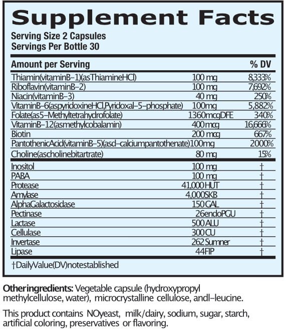 B - Complex with Enzymes - Nutritional Resources