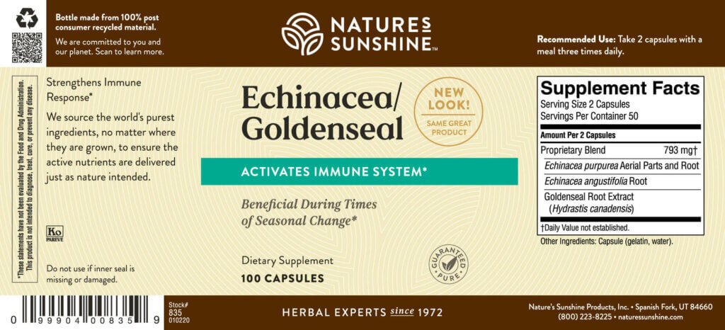 Echinacea/Goldenseal - Nutritional Resources