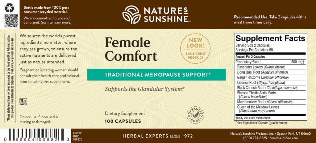 Female Comfort - Nutritional Resources
