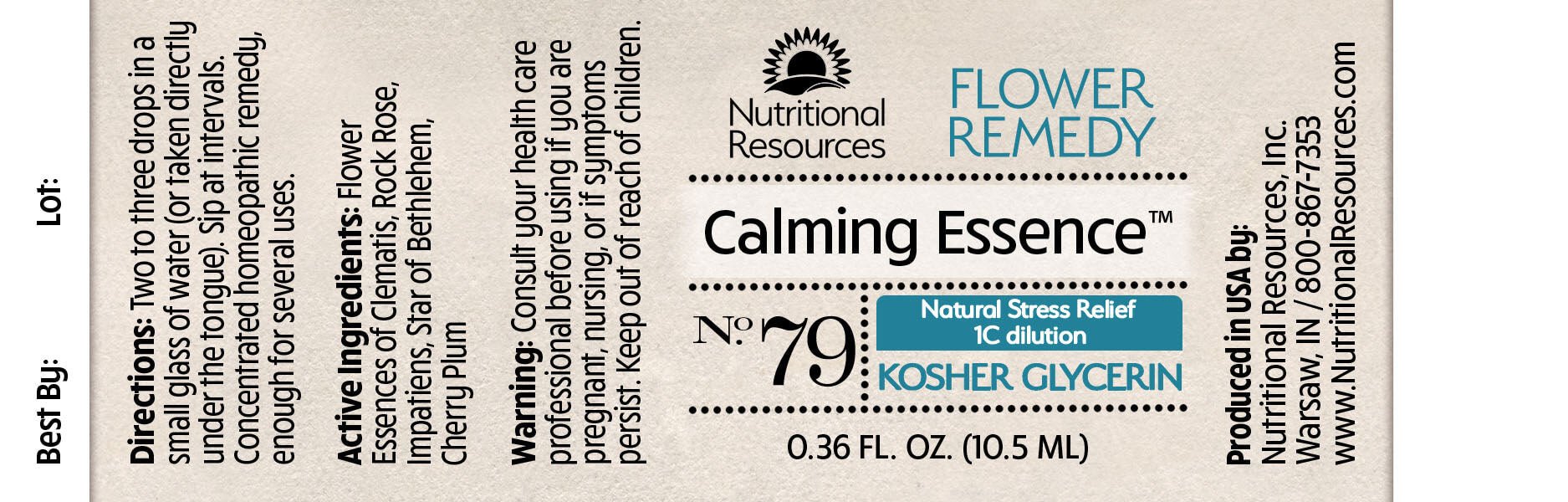 Calming Essence - Nutritional Resources