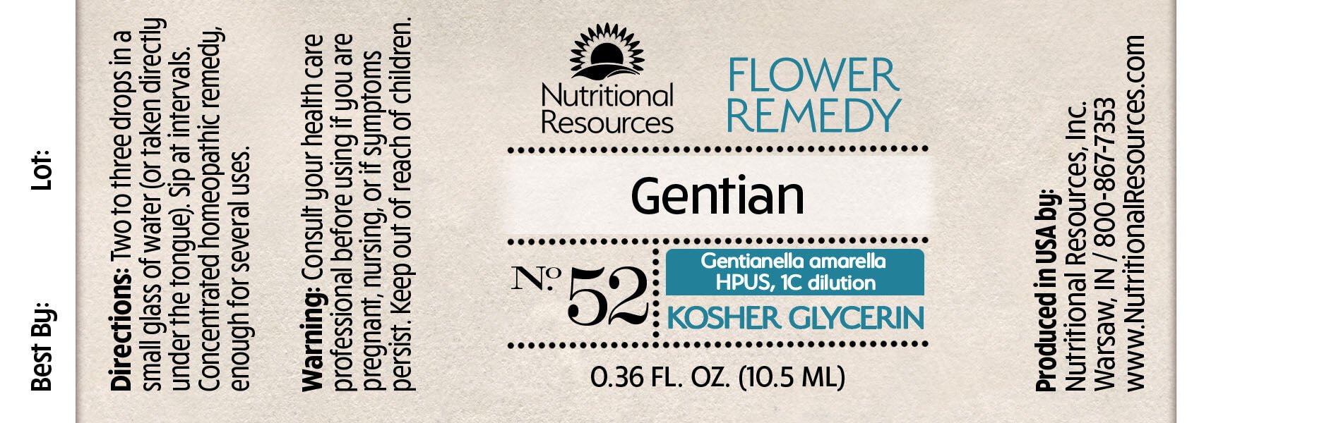 Gentian - Nutritional Resources
