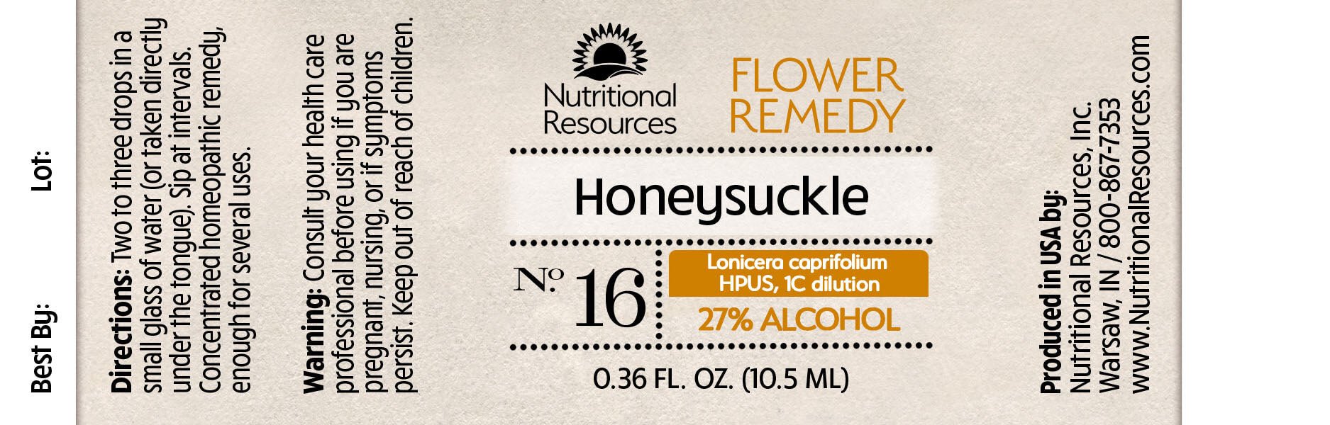 Honeysuckle - Nutritional Resources