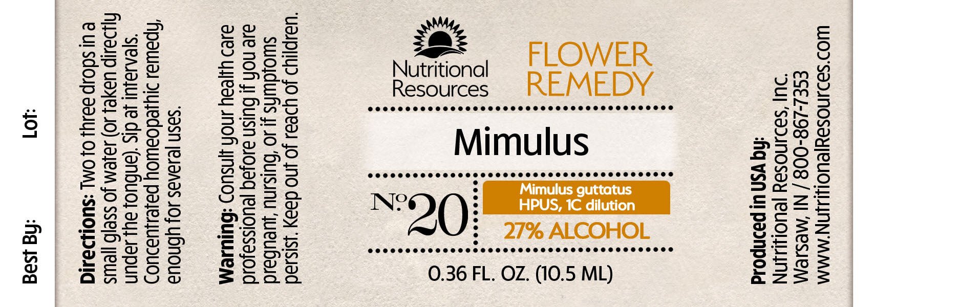 Mimulus - Nutritional Resources