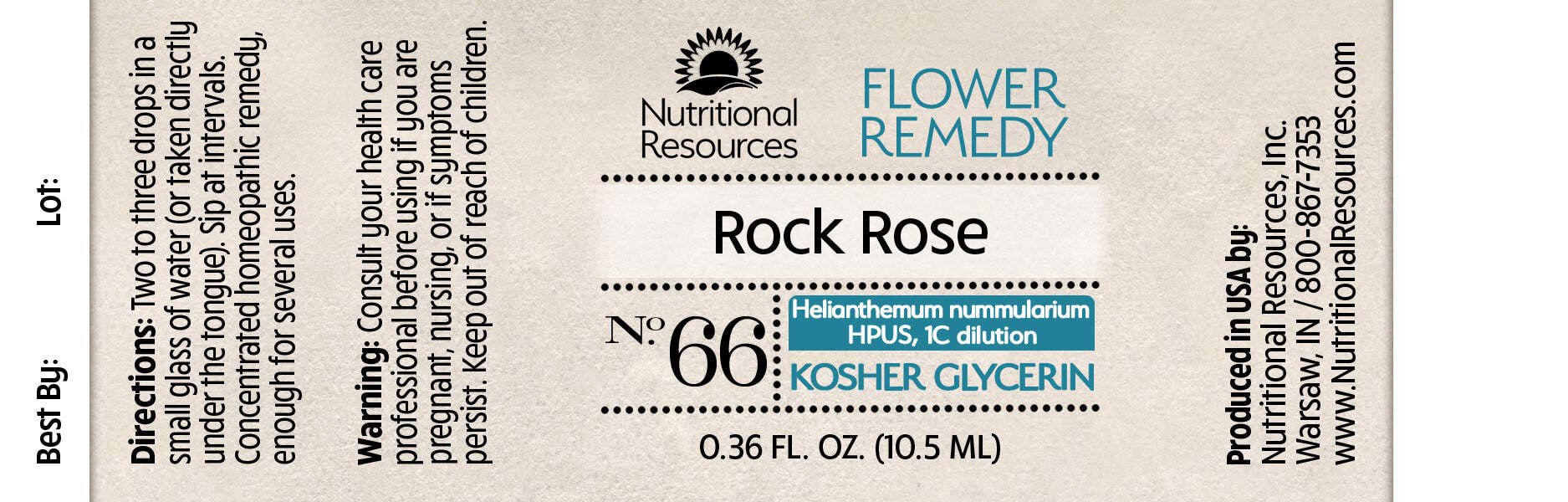 Rock Rose - Nutritional Resources