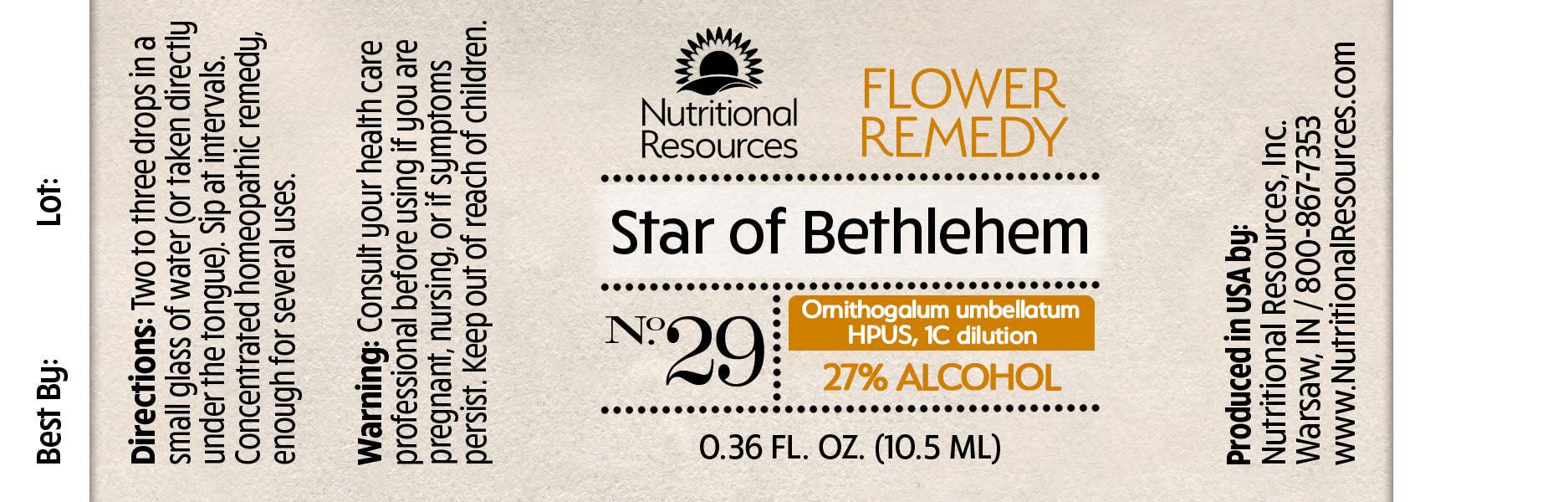 Star of Bethlehem - Nutritional Resources