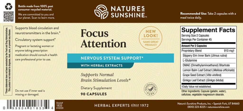 Focus Attention - Nutritional Resources