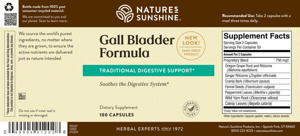 Gall Bladder Formula - Nutritional Resources