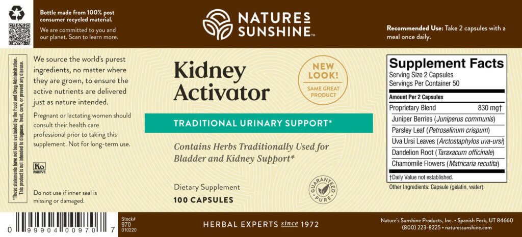 Kidney Activator - Nutritional Resources