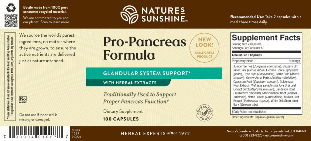 Pro - Pancreas Formula - Nutritional Resources