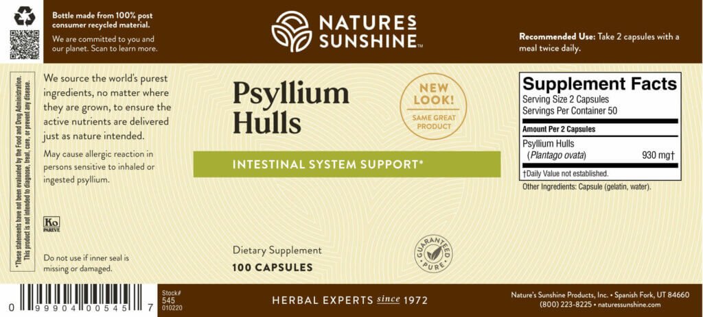 Psyllium Hulls - Nutritional Resources