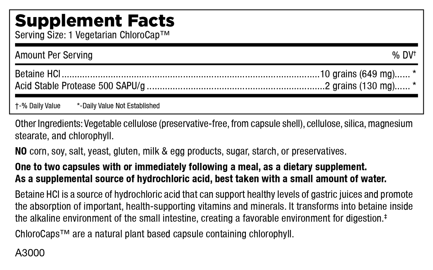 Betaine HCl - Nutritional Resources
