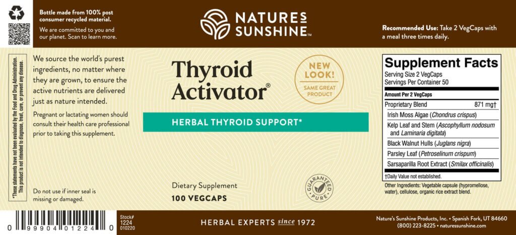 Thyroid Activator® - Nutritional Resources