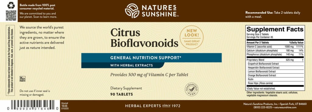 Vitamin C Citrus Bioflavinoids - Nutritional Resources