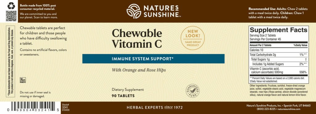 Vitamin C (Chewable) - Nutritional Resources