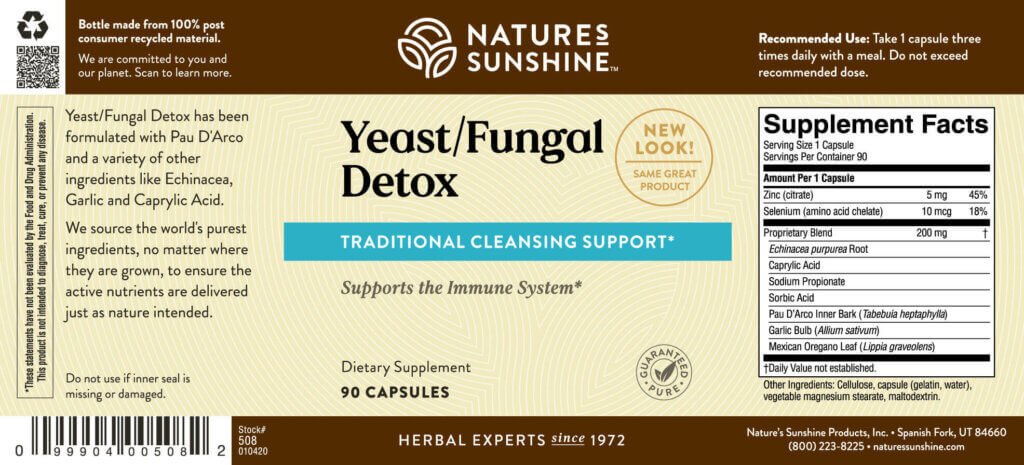 Yeast Fungal Detox - Nutritional Resources