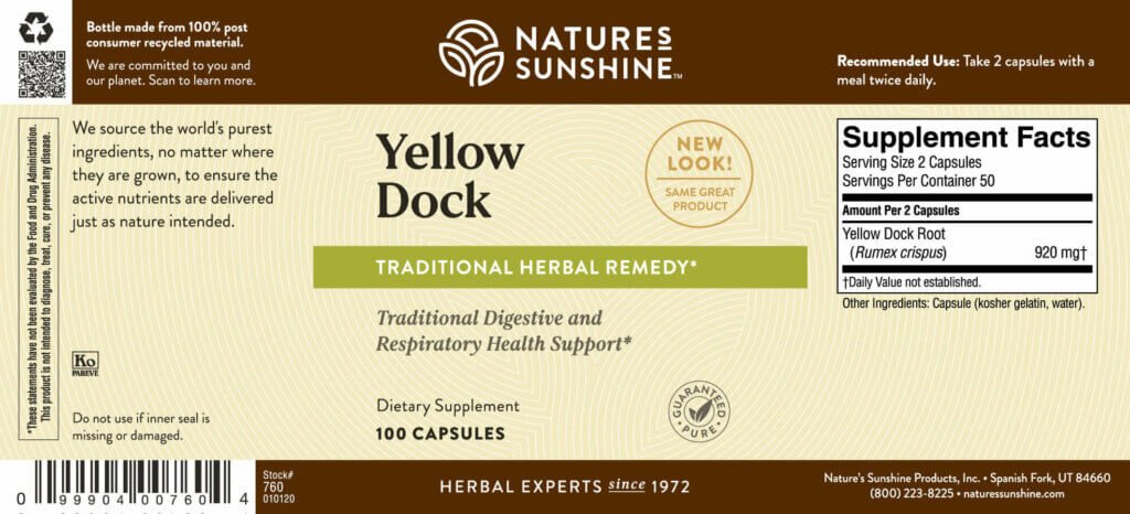 Yellow Dock - Nutritional Resources